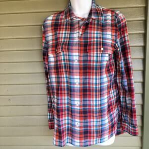 Madewell Flannel 100% Cotton Button Up Shirt Small